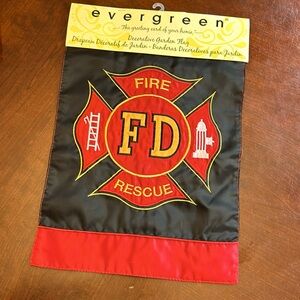Decorative garden flag 🚒 FIRE RESCUE